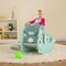 Plastic 3-in-1 Kids Slide Rocking Horse Convertible with Hoop